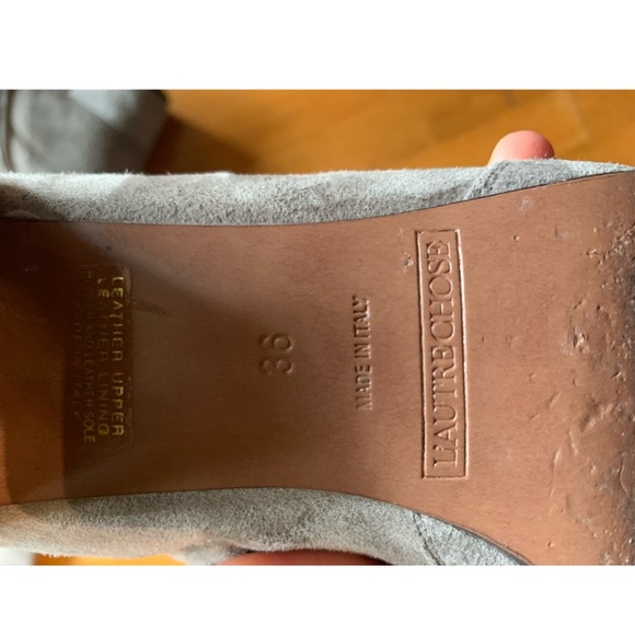 L’Autre Chose Grey Suede Over the Knee High Boots - Picture 5 of 5